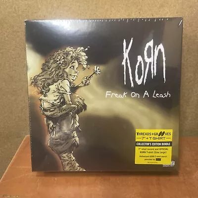 Buy Korn - Freak On A Leash -Collectors Edition Bundle, 7” Vinyl + Official T-shirt • 79.99£