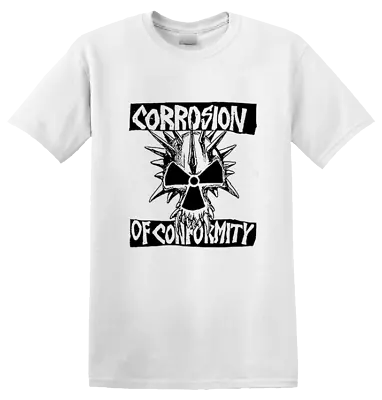 Buy CORROSION OF CONFORMITY - 'Old School Logo' T-Shirt (White) • 24.64£