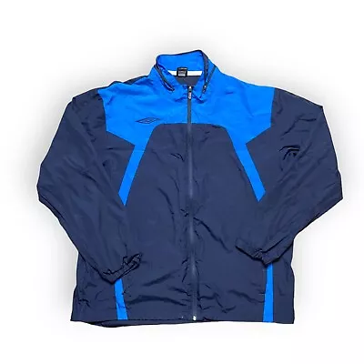Buy Umbro Mens Full Zip Tracksuit Jacket Blue Navy - Size XL • 0.99£