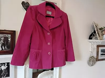 Buy Ladies Per Una Pink Cord Jacket Size 14 Used  • 3.99£