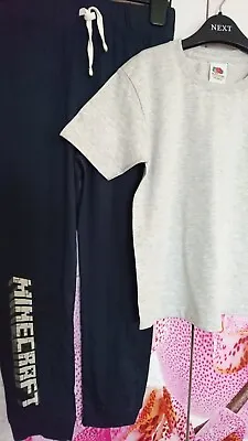 Buy New Minecraft T- Shirt Boy Pyjama Set 5/6 Yrs 6 Yrs • 6.85£