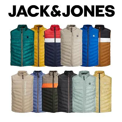 Buy Jack & Jones Gilet Men's Lightweight Body Warmer Padded Sleeveless Jackets • 24.99£