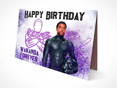Buy Black Panther Birthday Card, The Avengers Greetings Card, Marvel Fan Gifts Merch • 5.99£