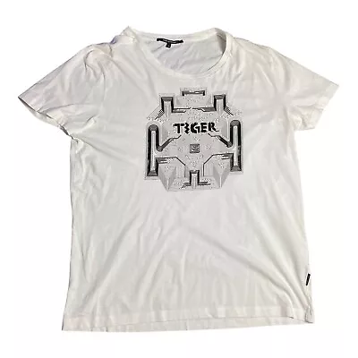 Buy Tiger Of Sweden T Shirt Mens Size XL White Graphic Print Lightweight VGC • 20£