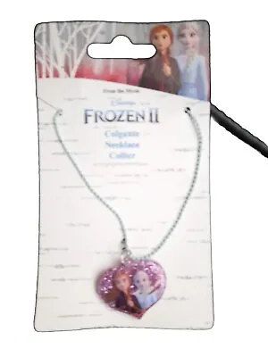 Buy Disney Frozen 2 Necklace Anna Elsa Heart Accessories Jewellery Gift Kids Charm • 1.49£