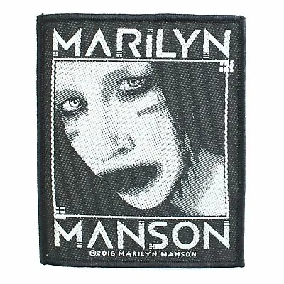 Buy OFFICIAL MARILYN MANSON VILLAIN SEW ON PATCH 10cm X 8.5cm • 4.99£