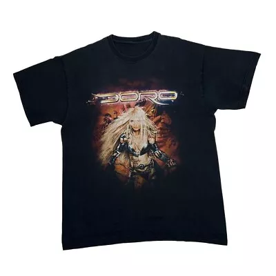 Buy DORO Graphic Spellout German Heavy Metal Music Band T-Shirt XL Black • 13.60£