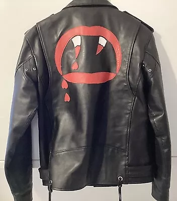 Buy Blood Luster L17  Style Hedi Goth Vampire Designer Biker Moto Leather Jacket • 225£