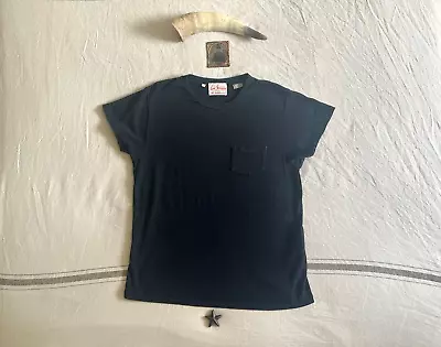 Buy LVC LEVI'S 1950's Sportswear T-Shirt L Black Single Stitch Pocket Rockabilly • 69.97£