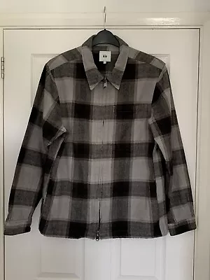 Buy Men’s KIN John Lewis Grey Check Zip Overshirt Jacket L Brand New Without Tags • 4.95£