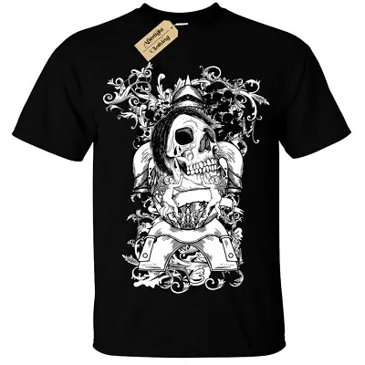 Buy Skull Gothic Emo T-Shirt Unisex Mens • 11.95£