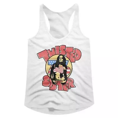 Buy Twisted Sister Twisted '76 White Women's Racerback Tank Top • 20.66£