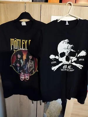 Buy Two Rare Motley Crue T Shirts Vintage Port & Company + The Final Tour '81-2015 • 30£