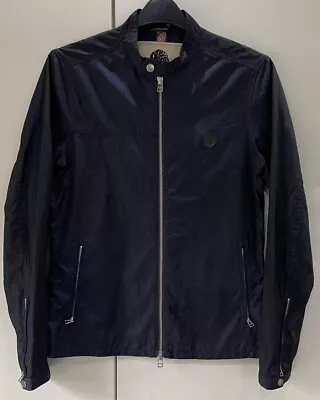 Buy Pretty Green Mens Retro Indie Mod Two Tone Iridescent Jacket Navy Size S • 29.95£