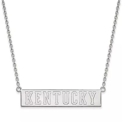 Buy University Of Kentucky Wildcats School Name Pendant Necklace In Sterling Silver • 74.65£
