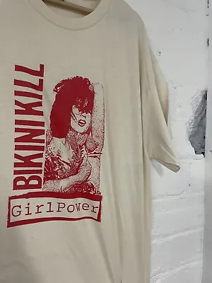 Buy Bikini Kill Ringer T-shirt Size L  Brand New Never Worn Riot Grrrl Rock Merch • 11.49£