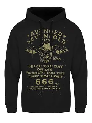 Buy Avenged Sevenfold Hoodie Seize The Day A7X Men's Black • 32.99£