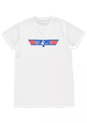 Buy Top Gun Logo Inspired Top Dad Funny Novelty T Shirt Mens Birthday Gift Present • 11.99£