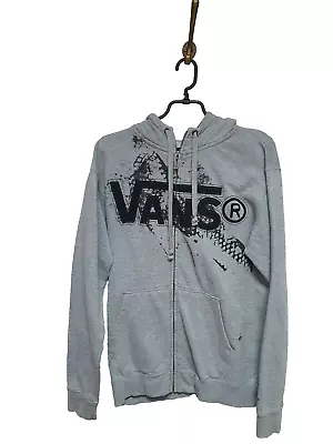 Buy Vans Grey Hoodie Full Zip Jumper Sweatshirt Cotton Men Size: S • 14.39£