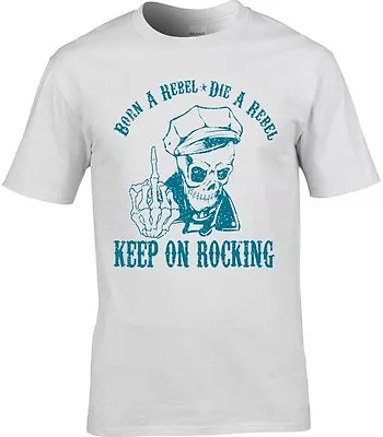 Buy Rockabilly T-Shirt Psychobilly Rock & Roll Greaser Biker Rebel Skull Teddyboy • 13.99£