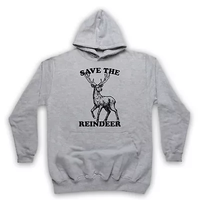 Buy Save The Reindeer Christmas Slogan Animal Lover Santa Unisex Adults Hoodie • 27.99£