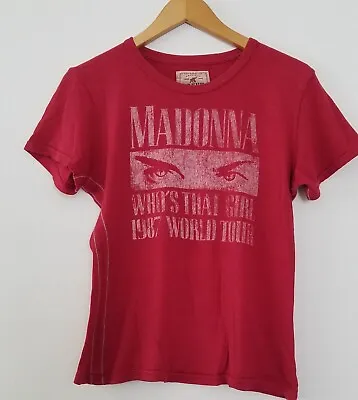 Buy TRUNK LTD Limited Edition MADONNA Who's That Girl 1987 World Tour Red T-shirt • 66.14£