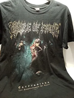 Buy Cradle Of Filth Cryptoriana T Shirt Black Large 2017  • 35£