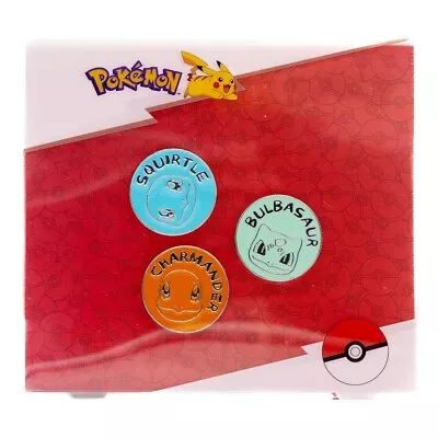 Buy Pokemon - Punk Kanto Starters Pin Squirtle, Charmander, Bulbasaur  Brand New • 15.56£