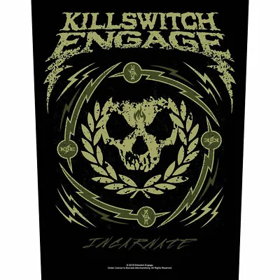 Buy KILLSWITCH ENGAGE Skull Wreath 2018 GIANT BACK PATCH 36 X 29 Cms OFFICIAL MERCH • 9.95£
