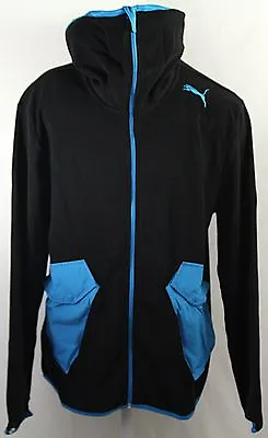 Buy Puma Tech Fleece Hooded Hooded Hoodie Winter Fleece Jacket Black L/XL • 25.91£