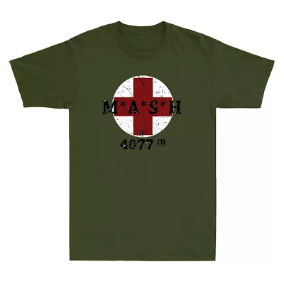 Buy 4077 Army 4077th In Red Cross Military Logo Vintage Men's Short Sleeve T-Shirt • 18.99£