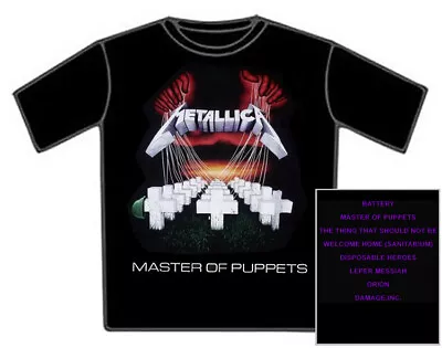 Buy METALLICA Master Of Puppets - Official Licenced Band T Shirt • 21.99£