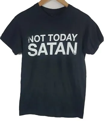 Buy Spencers Not Today Satan Mens T Shirt Small Size S Black White Duff Guns N Roses • 9.95£