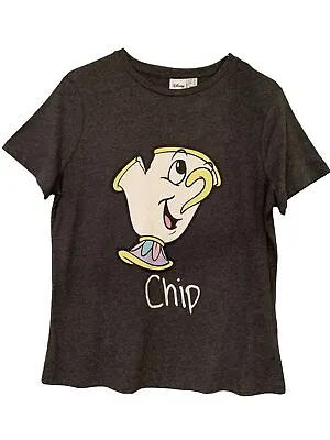 Buy NEW Primark Ladies Disney Chip Cup Beauty And The Beast T Shirt UK 12 • 7.95£