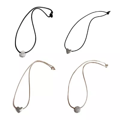 Buy Adjustable Heart Pendant Chokers Women Man Jewelry For Wedding Daily Wear • 6.65£