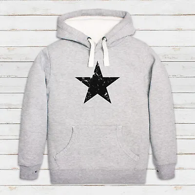 Buy Star Distressed Hoodie Retro Vintage Print Heavyweight Hooded Top Sweatshirt Men • 39.99£