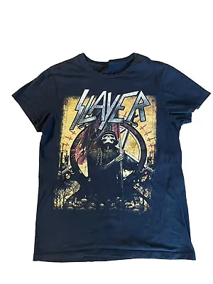 Buy SLAYER 2018 Tour Shirt Metal Music Band Merch Size Medium Black • 17.01£