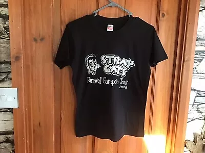 Buy Stray Cats Farewell European Tour T Shirt 2008 Size Small • 10£