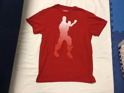 Buy Fortnite Red With White Character Short Sleeve T-Shirt Adult Medium M • 5.68£