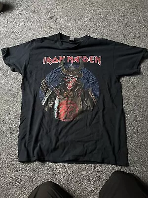 Buy Iron Maiden Senjutsu Warrior T-shirt Y2k Single Stitch • 16.13£