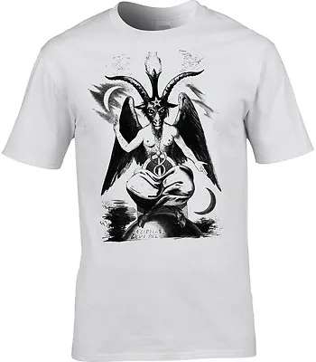 Buy Goat Of Mendes T-shirt Occult Baphomet Pagan Witchcraft Satan Crowley Satanism • 10.95£