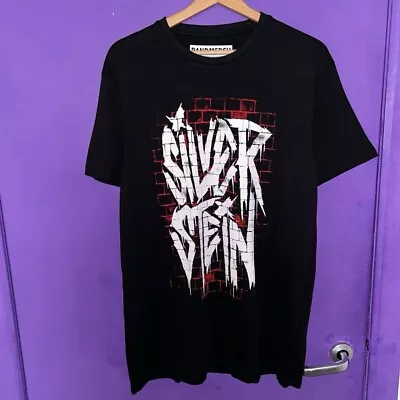 Buy Silverstein Graphic Band T-Shirt Black Red White Size Large L Rock Music • 0.99£