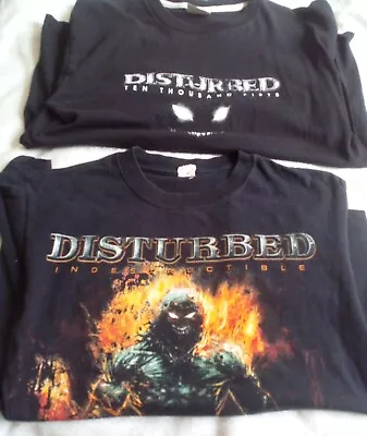 Buy Disturbed 2006-2008  LOT Of 2 Concert Tour T-shirts Sz M  Stone Sour LIVE  • 33.14£