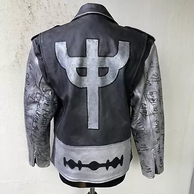 Buy Custom Judas Priest Genuine Leather Biker Jacket Rock Heavy Metal • 99£