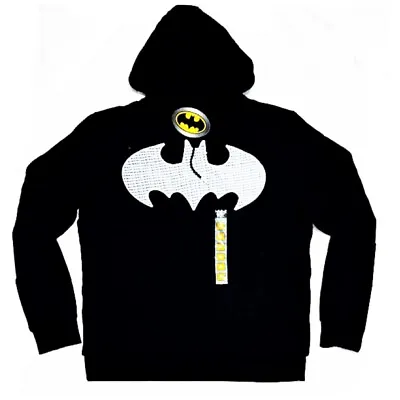 Buy DC Comics Batman Men's Black Hooded Jumper Primark Long Sleeve XL NEW • 24.99£