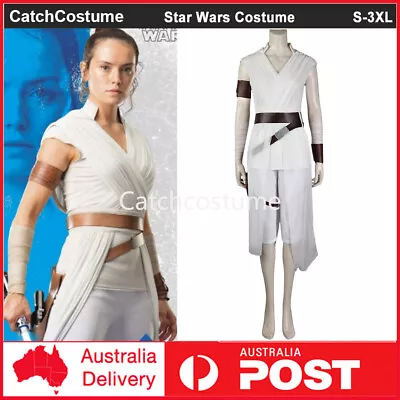 Buy Star Wars The Rise Of Skywalker Rey Costume Full Set Women Halloween Cosplay • 53.35£
