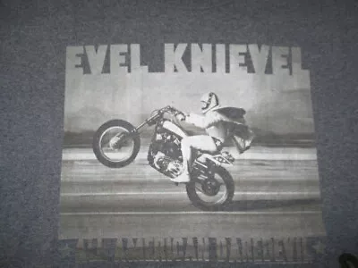 Buy Jerzees Label -  EVEL KNIEVEL MOTOR CYCLES  All American Daredevil  (LG) T-Shirt • 47.36£