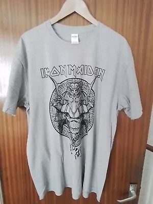 Buy Iron Maiden Senjutsu Grey Official T Shirt Back Print Xxl  • 15£