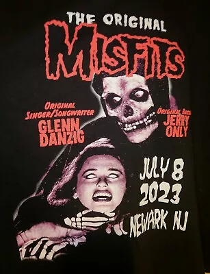 Buy 2023 The Original MISFITS Newark NJ Prudential Center T-Shirt 2XL Danzig Tour  • 99.21£