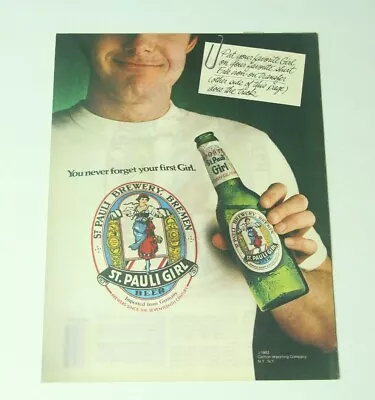 Buy Lot Of 15 St. Pauli Girl T-Shirt Iron On Transfer 1982 Beer Advertising • 51.97£